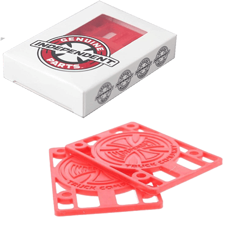 Independent Risers 1/8 Red 2 Pack
